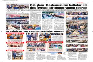 Çalışkan: Başkanımızın katkıları ile çok kıymetli bir ibadeti yerine getirdik