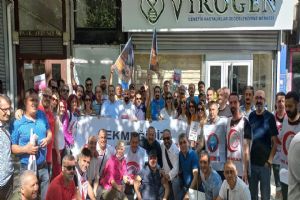 Sahte enflasyon rakamlarını TÜİK önünde protesto ettiler