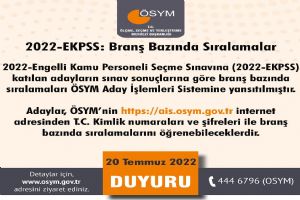 Engelli Kamu Personeli Seçme Sınavı