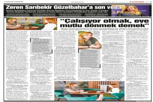 Zeren Sarıbekir Güzelbahar’a son veda