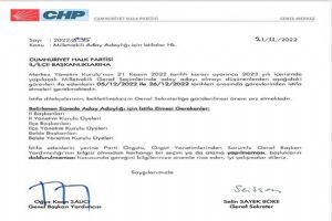 CHP’de Milletvekili Adaylık takvimi belirlendi