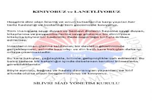 SİAD: Kınıyor ve lanetliyoruz