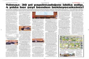 Yılmaz: 30 yıl yapılmadığını iddia edip, 4 yılda her şeyi benden bekleyeceksiniz!