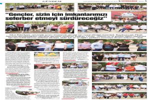 “Gençler, sizin için imkanlarımızı seferber etmeyi sürdüreceğiz”