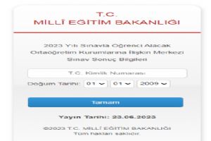 LGS sonuçları açıklandı