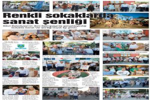 Renkli sokaklarda sanat şenliği