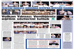 Volkan Yılmaz: Verdiğimiz eğitim sözlerini tuttuk