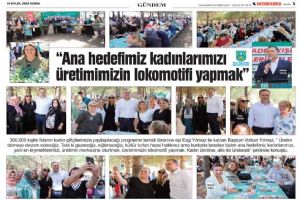 “Ana hedefimiz kadınlarımızı üretimimizin lokomotifi yapmak”