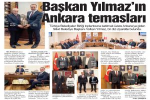 Başkan Yılmaz’ın Ankara temasları