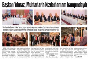 Başkan Yılmaz, Muhtarlarla Kızılcıhamam kampındaydı