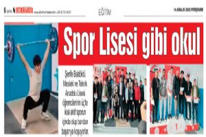 Spor Lisesi gibi okul