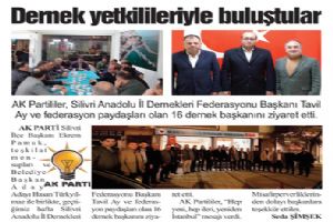 Dernek yetkilileriyle buluştular