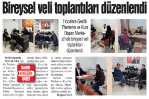 Bireysel veli toplantıları düzenlendi