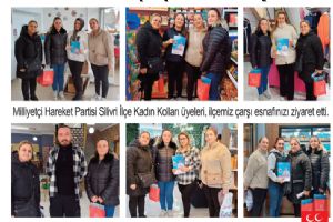 MHP’li kadınlar çarşı esnafını ziyaret etti