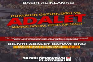 Silivri Demokrasi Platformu’ndan duyuru