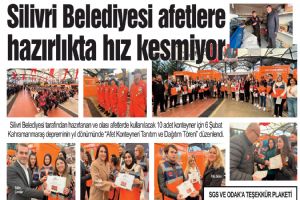 Silivri Belediyesi afetlere hazırlıkta hız kesmiyor