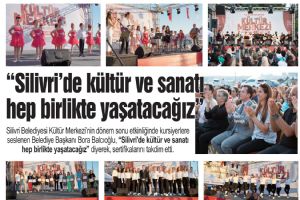 “Silivri’de kültür ve sanatı hep birlikte yaşatacağız”