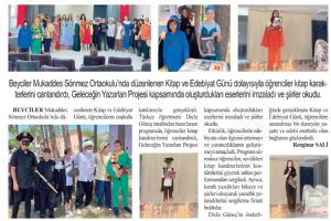 Beyciler Mukaddes Sönmez Ortaokulu’nda Kitap ve Edebiyat Günü