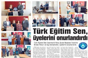 Türk Eğitim Sen, üyelerini onurlandırdı