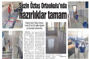 Sezin Öztaş Ortaokulu’nda hazırlıklar tamam