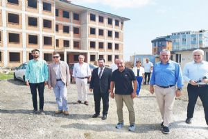 Çanta Ayfar Mesleki ve Teknik Anadolu Lisesi inşaatı incelendi