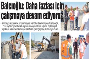 Balcıoğlu: Daha fazlası için çalışmaya devam ediyoruz