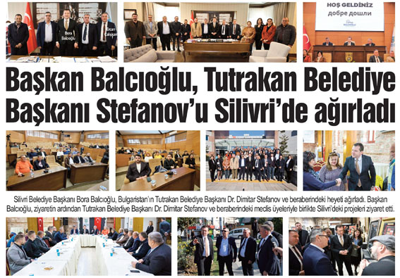 Balcıoğlu, Tutrakan Belediye Başkanı Stefanov’u Silivri’de ağırladı
