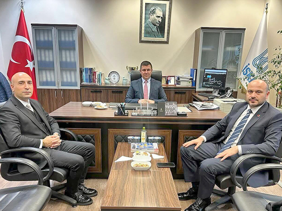 Silivri MHP İlçe Başkanı Bakmaz’dan İSKİ Müdürü Erkuş’a ziyaret