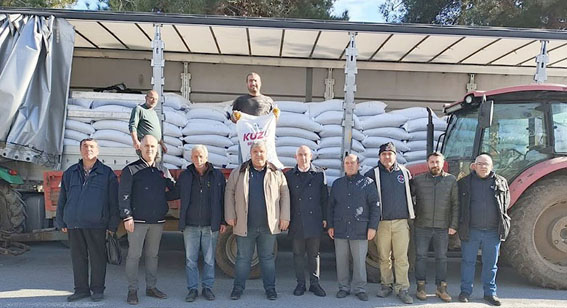 Silivri Değirmenköy’de üreticilere 94 Tonluk Kuzu Yemi desteği