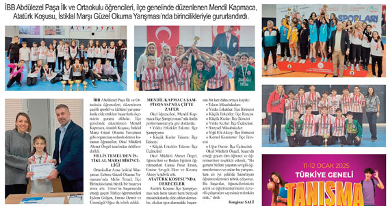 Silivri İBB Abdülezel Paşa İlk ve Ortaokulu Öğrencilerinden büyük başarı