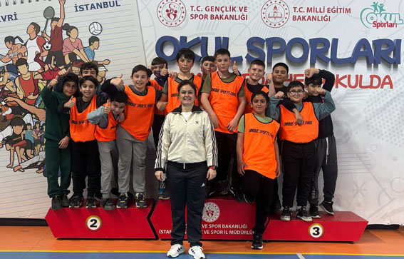 Silivri Büyükkılıçlı Ortaokulu, Kaleli Yakan Top Yarışmasında İlçe 1’incisi