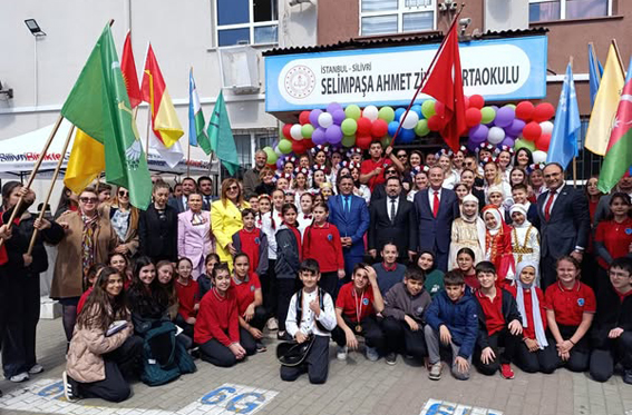 Selimpaşa Ahmet Ziylan Ortaokulu’ndan renkli Nevruz kutlaması