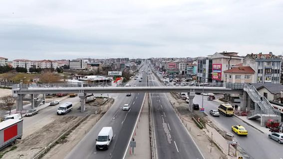 Silivri Eski Sanayi Üst Geçidi yenilenerek hizmete açıldı