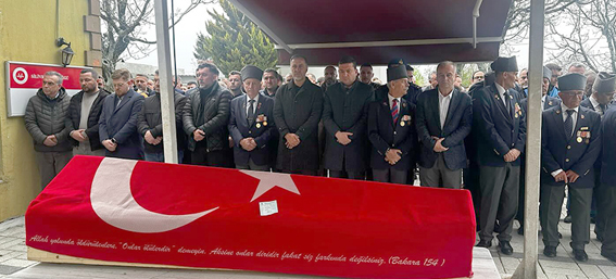 Kıbrıs Gazisi Kerim Akman son yolculuğuna uğurlandı