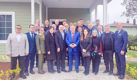 Silivri Yeni Mahalle Muhtarı Müslim Üstün’e hayırlı olsun ziyareti