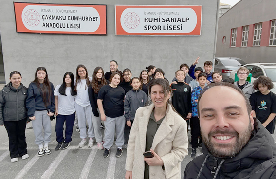Ertuğrul Gazi Ortaokulu’ndan Spor Lisesine tanıtım ziyareti
