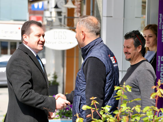 Silivri Belediye Başkanı Balcıoğlu Çarşı Esnafıyla buluştu