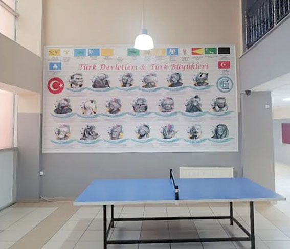 Silivri Ertuğrul Gazi Ortaokulu’nda Tarih ve Coğrafya koridorlara taşındı