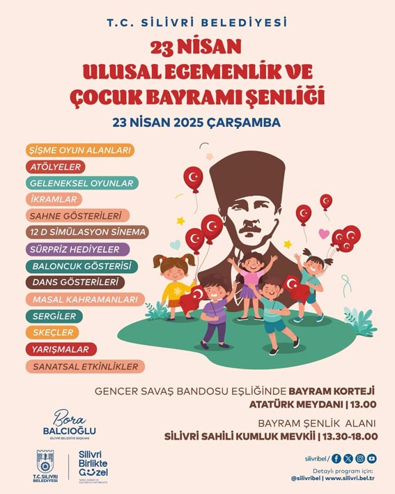 Silivri’de 23 Nisan coşkusu sahilde yaşanacak
