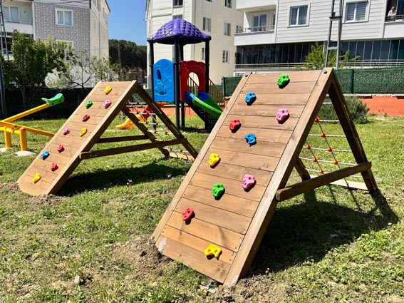 Akçay Anaokulu’nda çocuklara özel gelişim parkuru