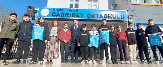 Çağrıbey Ortaokulu’nda “En Temiz Sınıflar” ödüllendirildi