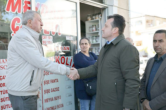Silivri Ortaköy Mahallesi'nde altyapı çalışmaları öncesi esnaf ve kıraathane ziyaretleri