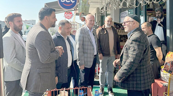 Silivri AK Parti İlçe Başkanı Sami Barlas’tan Mimar Sinan Mahallesi’nde esnaf ziyareti