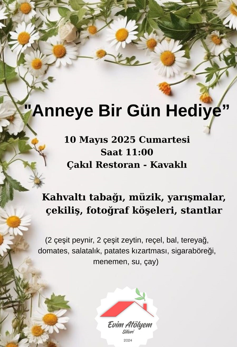 Silivri Evim Atölyem Derneği’nden Anneler Günü’ne özel etkinlik daveti
