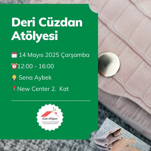 Evim Atölyem’den Deri Cüzdan Atölyesi