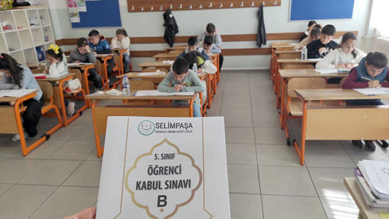 Selimpaşa Anadolu İmam Hatip Lisesi’nde 5. Sınıf Öğrenci Kabul Sınavı yapıldı