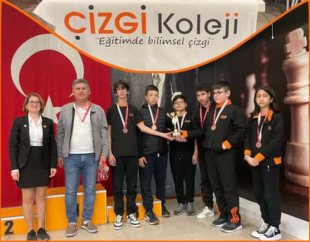 Silivri Çizgi Koleji Spor Kulübü’nden satrançta takım üçüncülüğü