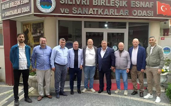 Silivri Esnaf Odası Başkanı Koçer, Edirne Sanayi Sitesi yönetimini ağırladı