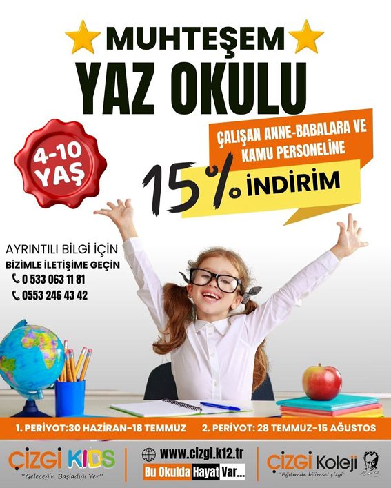 Çizgi Koleji Ve Çizgi Kıds’ten Yaz Okuluna destek
