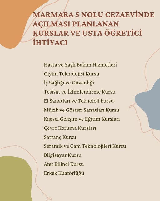 Silivri Halk Eğitimi Merkezi’nden Kurs Duyurusu